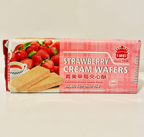 义美 草莓夹心酥 Cream Wafer - Strawberry I MEI 200g