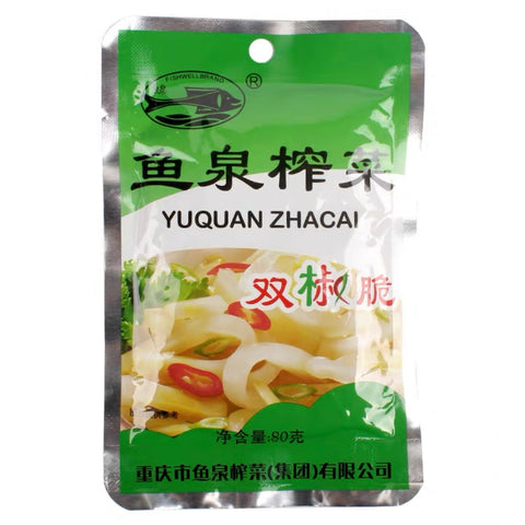 鱼泉 双椒脆 Preserved Vegetable Strips 80g