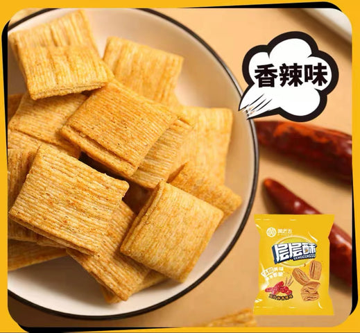 （特价）黄老五 层层酥 香辣味 Wheat Crust Spicy Flavor HLW 60g