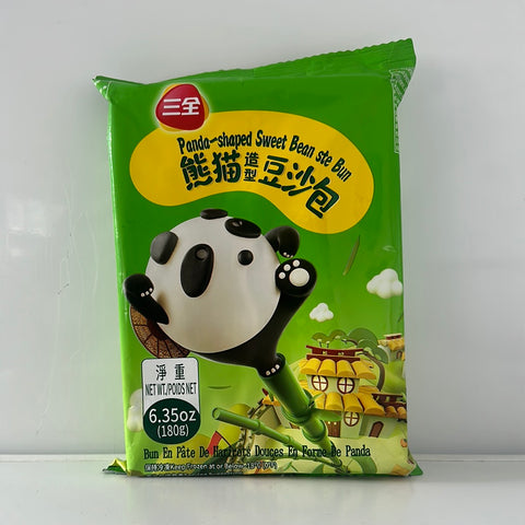 ❄ 三全 熊猫包 (红豆馅) Panda-Shaped Bun (Red Bean) (只限自提或配送) 180g