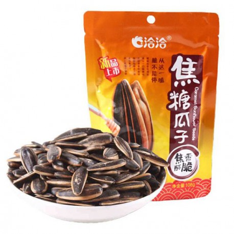 洽洽 焦糖瓜子 Sunflower Seeds Caramel QIAQIA 108g