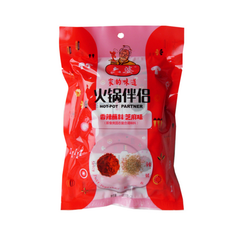 （过期特价）六婆 火锅伴侣 香辣蘸料 芝麻味 Chili Powder LIUPO 120g